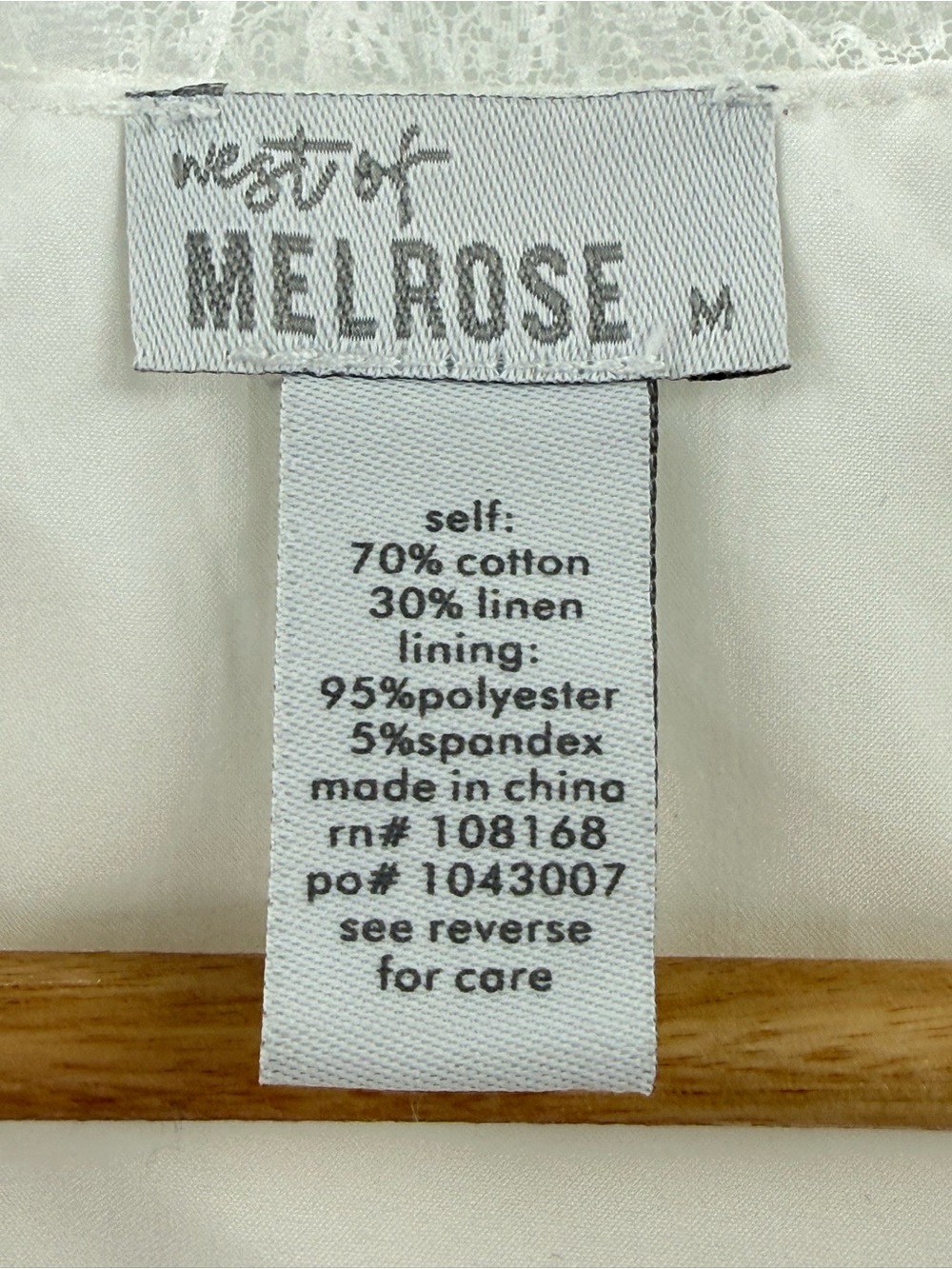 West of Melrose White Lace Ruffle Milkmaid Bridgerton Cottagecore Corset Top M - Picture 7 of 8
